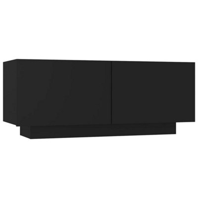 Berkfield TV Cabinet Black 100x35x40 cm Engineered Wood