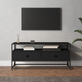 Berkfield TV Cabinet Black 100x35x45 cm Engineered Wood