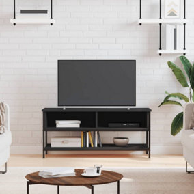 Berkfield TV Cabinet Black 100x35x45 cm Engineered Wood