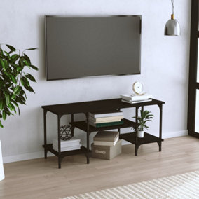 Berkfield TV Cabinet Black 102x35x45.5 cm Engineered Wood