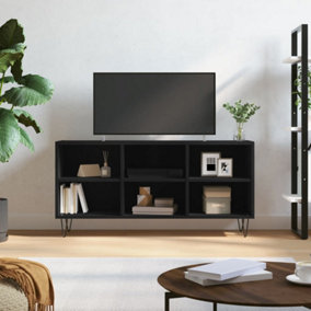 Berkfield TV Cabinet Black 103.5x30x50 cm Engineered Wood