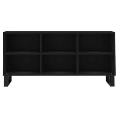 Berkfield TV Cabinet Black 103.5x30x50 cm Engineered Wood