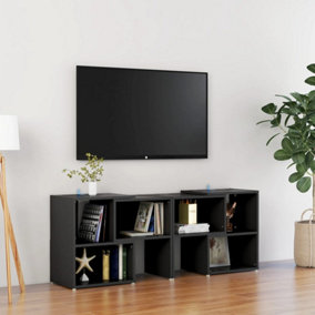 Berkfield TV Cabinet Black 104x30x52 cm Engineered Wood