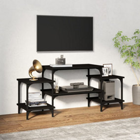 Berkfield TV Cabinet Black 117x35x52 cm Engineered Wood