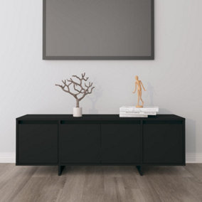 Berkfield TV Cabinet Black 120x30x40.5 cm Engineered Wood