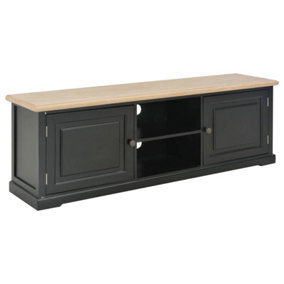Berkfield TV Cabinet Black 120x30x40 cm Wood