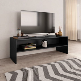 Berkfield TV Cabinet Black 120x40x40 cm Engineered Wood