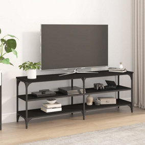Berkfield TV Cabinet Black 140x30x50 cm Engineered Wood