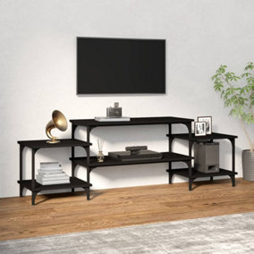 Berkfield TV Cabinet Black 157x35x52 cm Engineered Wood