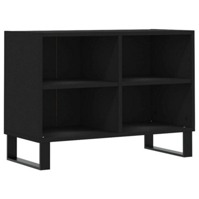 Berkfield TV Cabinet Black 69.5x30x50 cm Engineered Wood