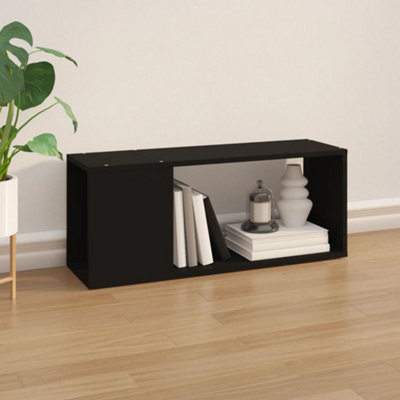 Berkfield TV Cabinet Black 80x24x32 cm Engineered Wood