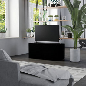 Berkfield TV Cabinet Black 80x34x36 cm Engineered Wood