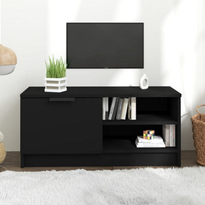 Berkfield TV Cabinet Black 80x35x36.5 cm Engineered Wood