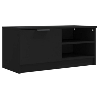 Berkfield TV Cabinet Black 80x35x36.5 cm Engineered Wood