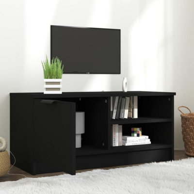 Berkfield TV Cabinet Black 80x35x36.5 cm Engineered Wood