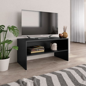 Berkfield TV Cabinet Black 80x40x40 cm Engineered Wood