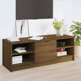 Berkfield TV Cabinet Brown Oak 102x35.5x36.5 cm Engineered Wood