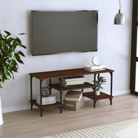 Berkfield TV Cabinet Brown Oak 102x35x45.5 cm Engineered Wood