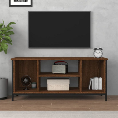 Berkfield TV Cabinet Brown Oak 102x35x45 cm Engineered Wood