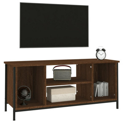 Berkfield TV Cabinet Brown Oak 102x35x45 cm Engineered Wood