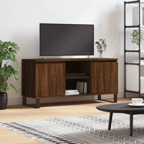 Berkfield TV Cabinet Brown Oak 104x35x50 cm Engineered Wood