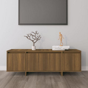 Berkfield TV Cabinet Brown Oak 120x30x40.5 cm Engineered Wood