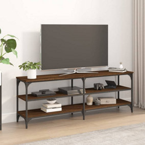 Berkfield TV Cabinet Brown Oak 140x30x50 cm Engineered Wood