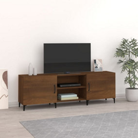 Berkfield TV Cabinet Brown Oak 150x30x50 cm Engineered Wood