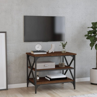 Berkfield TV Cabinet Brown Oak 60x40x50 cm Engineered Wood