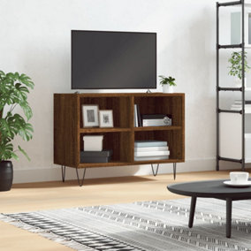 Berkfield TV Cabinet Brown Oak 69.5x30x50 cm Engineered Wood