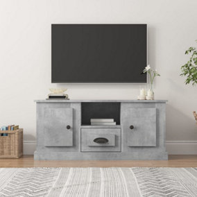 Berkfield TV Cabinet Concrete Grey 100x35.5x45 cm Engineered Wood