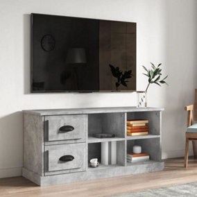 Berkfield TV Cabinet Concrete Grey 102x35.5x47.5 cm Engineered Wood