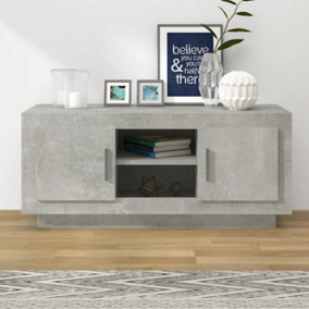 Berkfield TV Cabinet Concrete Grey 102x35x45 cm Engineered Wood