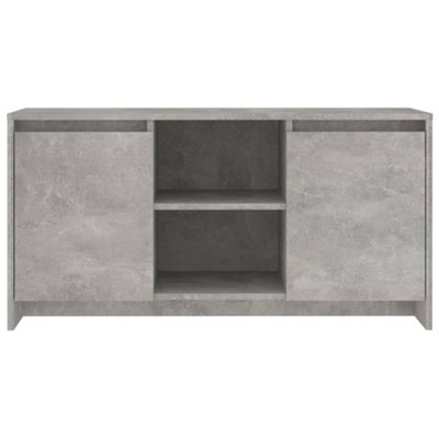 Berkfield TV Cabinet Concrete Grey 102x37.5x52.5 cm Engineered Wood