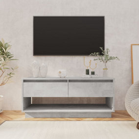 Berkfield TV Cabinet Concrete Grey 102x41x44 cm Engineered Wood