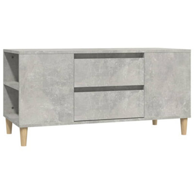Berkfield TV Cabinet Concrete Grey 102x44.5x50 cm Engineered Wood