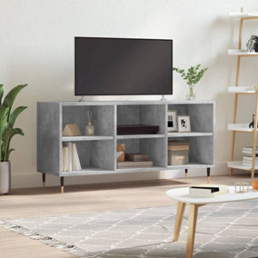 Berkfield TV Cabinet Concrete Grey 103.5x30x50 cm Engineered Wood