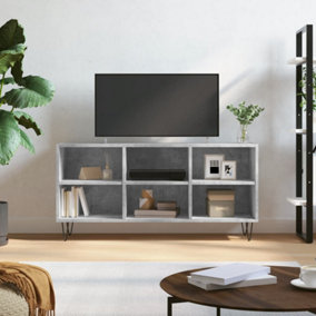 Berkfield TV Cabinet Concrete Grey 103.5x30x50 cm Engineered Wood