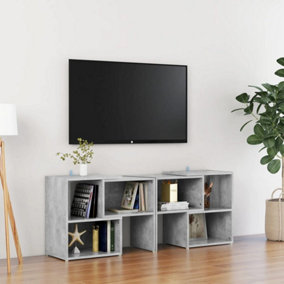 Berkfield TV Cabinet Concrete Grey 104x30x52 cm Engineered Wood
