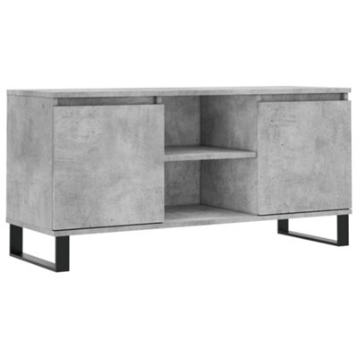 Berkfield TV Cabinet Concrete Grey 104x35x50 cm Engineered Wood