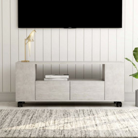 Berkfield TV Cabinet Concrete Grey 120x35x43 cm Engineered Wood