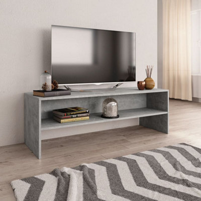 Floating concrete tv deals unit