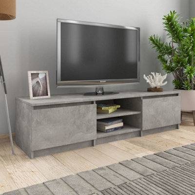 Berkfield TV Cabinet Concrete Grey 140x40x35.5 cm Engineered Wood