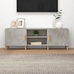 Berkfield TV Cabinet Concrete Grey 150x30x50 cm Engineered Wood