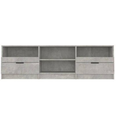 Berkfield TV Cabinet Concrete Grey 150x33.5x45 cm Engineered Wood