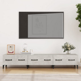 Berkfield TV Cabinet Concrete Grey 150x34,5x30 cm Engineered Wood