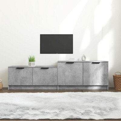 Berkfield TV Cabinet Concrete Grey 158.5x36x45 cm Engineered Wood