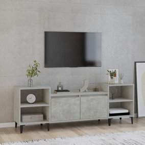Berkfield TV Cabinet Concrete Grey 160x35x55 cm Engineered Wood