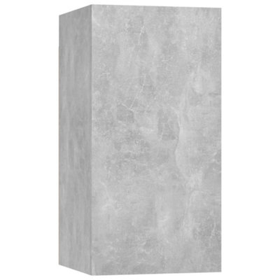 Berkfield TV Cabinet Concrete Grey 30.5x30x60 cm Engineered Wood