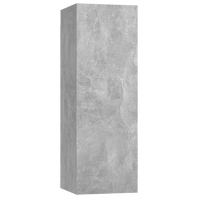 Berkfield TV Cabinet Concrete Grey 30.5x30x90 cm Engineered Wood
